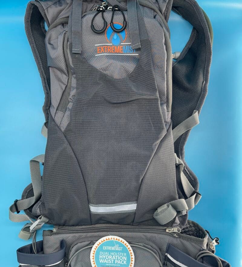 Extreme Mist Backpack with attached Hydration Waistpack