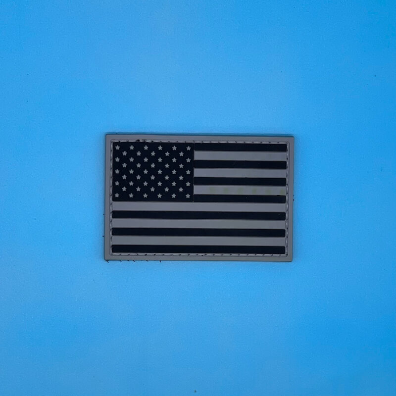 USA FLAG LEFT SIDE GREY