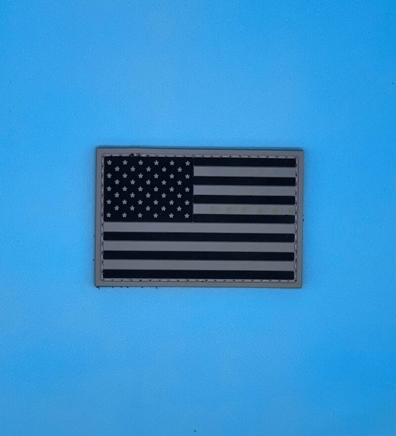 USA FLAG LEFT SIDE GREY