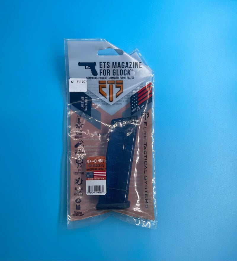 Glock 43 Blue ETS Magazine