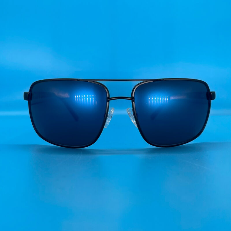 George NIR Polarized Matte Black Blue Lens