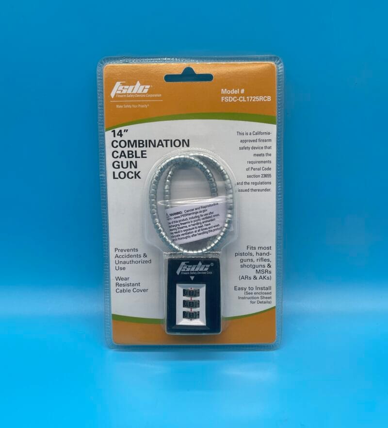 Combination Cable Gun Lock